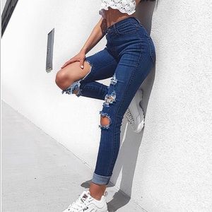 Fashion Nova High Waisted Denim Jeans